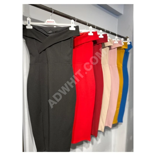 فستان كاجوال بقصة ضيقة