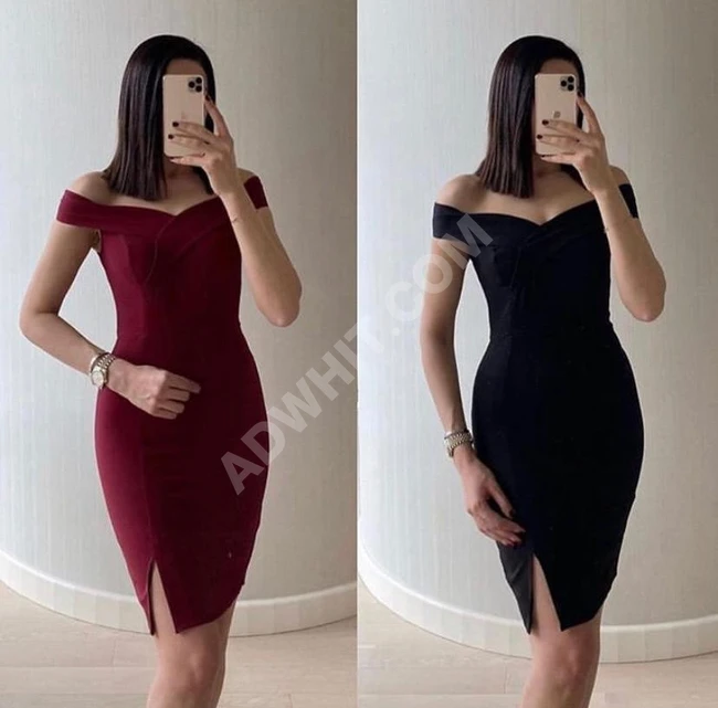 فستان كاجوال بقصة ضيقة