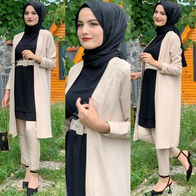 طقم مع حزام