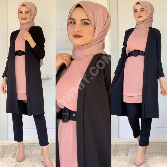 طقم مع حزام