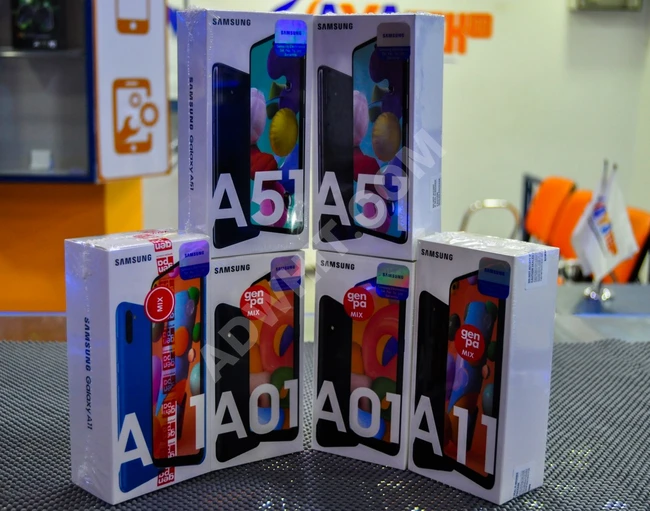 Samsung A01 16GB    Samsung A11 32GB  خطين    Samsung A51 128GB خطين