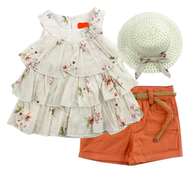 طقم بناتي ثلاث قطع