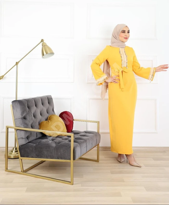 فستان نسائي مناسب للحجاب 