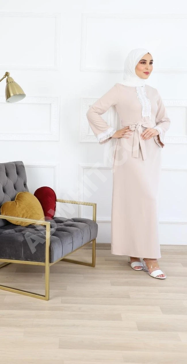 فستان نسائي مناسب للحجاب 