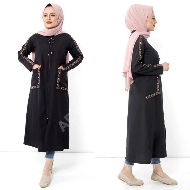 جاكيت بسحاب مناسب للمحجبات