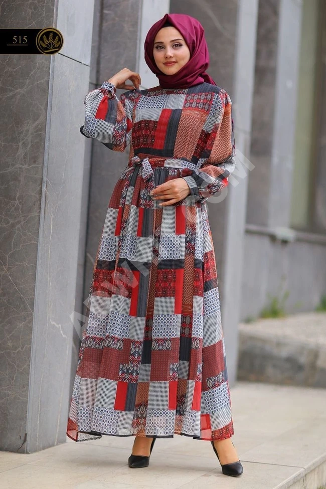 فستان طويل مناسب للحجاب