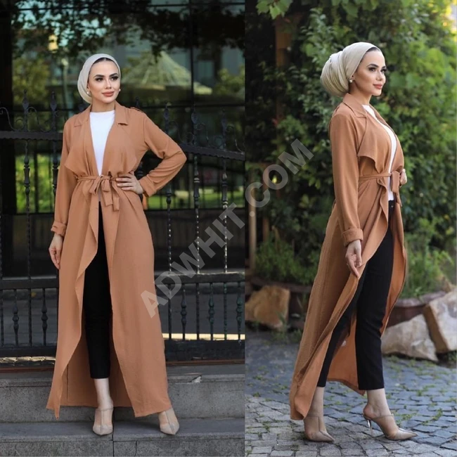 جاكيت طويل مناسب للمحجبات 