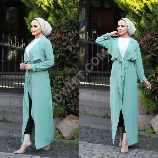 جاكيت طويل مناسب للمحجبات 