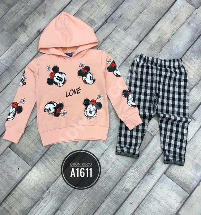 بيجاما بناتي بطبعات ميكي ماوس