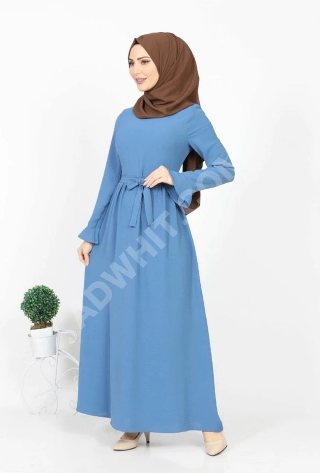 فستان طويل مناسب للمحجبات