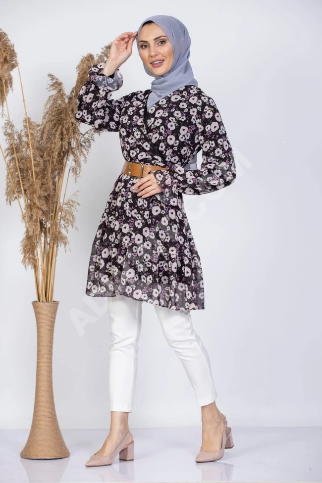 قميص محجبات مع زنار