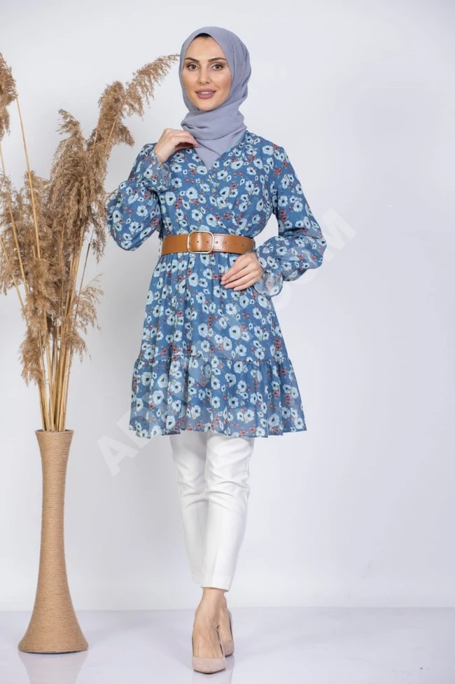 قميص محجبات مع زنار