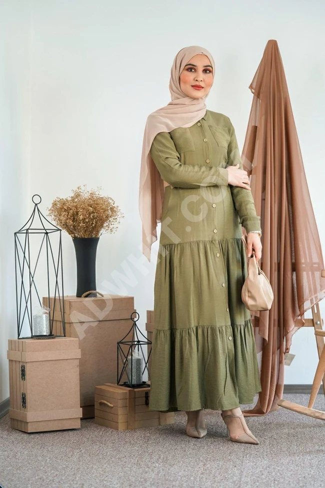 فستان محجبات مع زنار