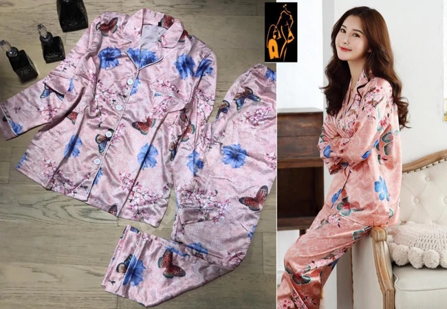 بيجاما ساتان نسائية