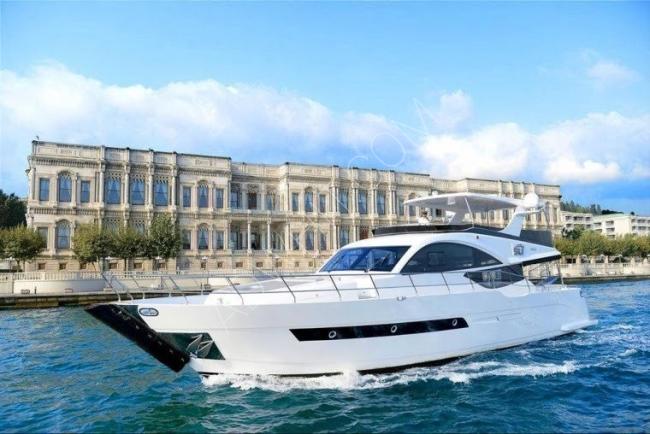 قوارب و يخوت VIP للايجار في إسطنبول للرحلات والجولات السياحية الخاصه ⁦ yacht for rent 