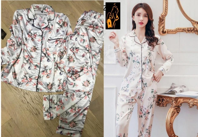 بيجاما ساتان نسائية