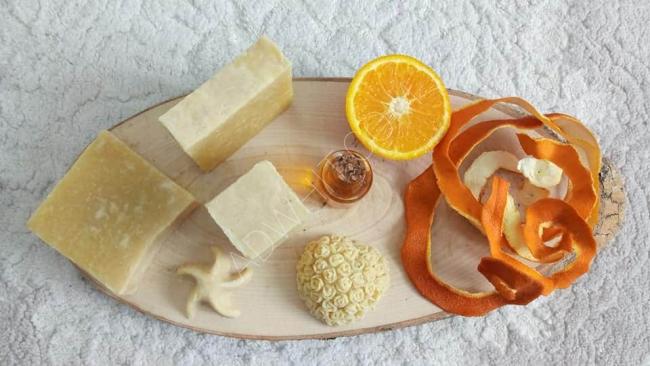 صابونة البرتقال - صابون طبيعي للتصدير والشحن الى جميع أنحاء العالم
