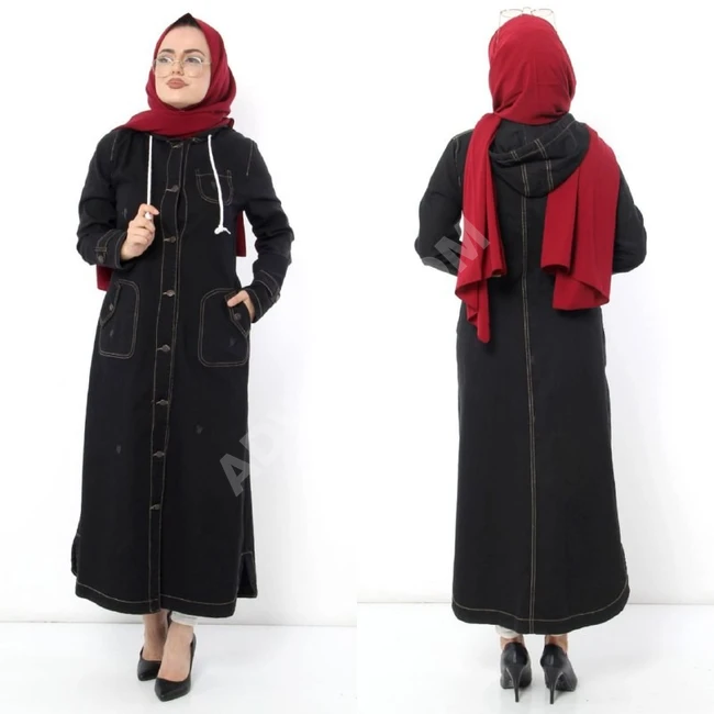 جاكيت جينز طويل