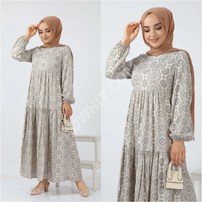 فستان طويل للمحجبات