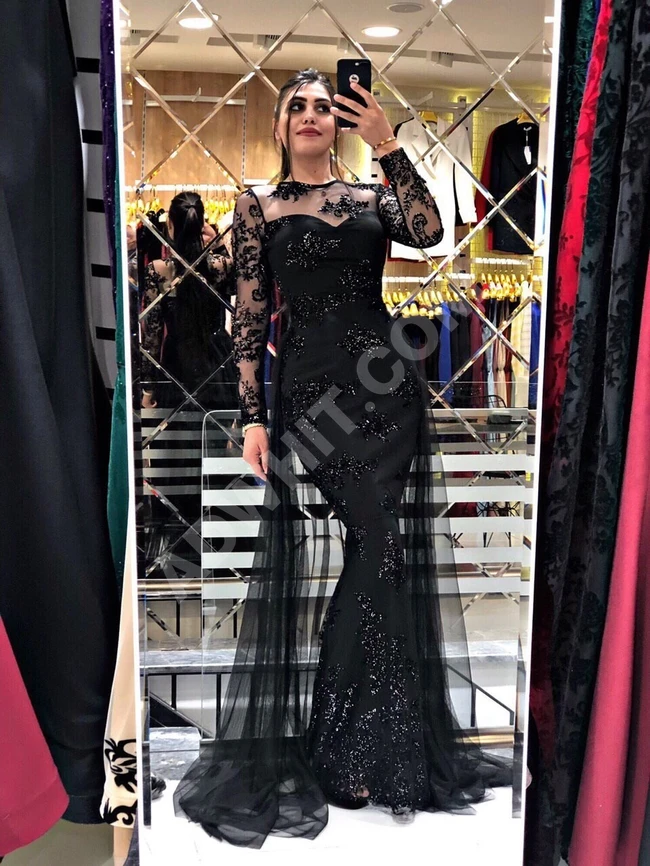 فستان سهرة نسائي طويل