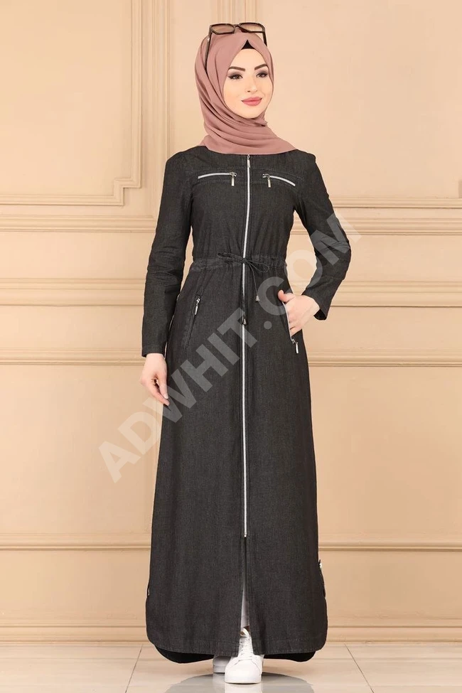 فستان جينز طويل للمحجبات