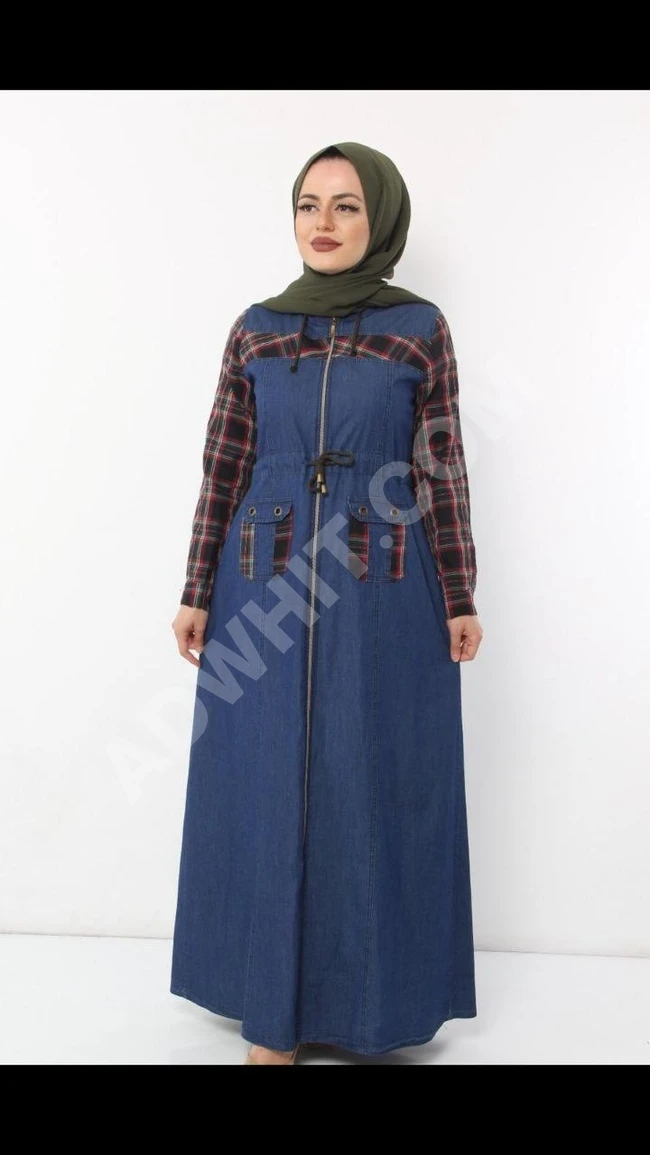 فستان جينز طويل للمحجبات