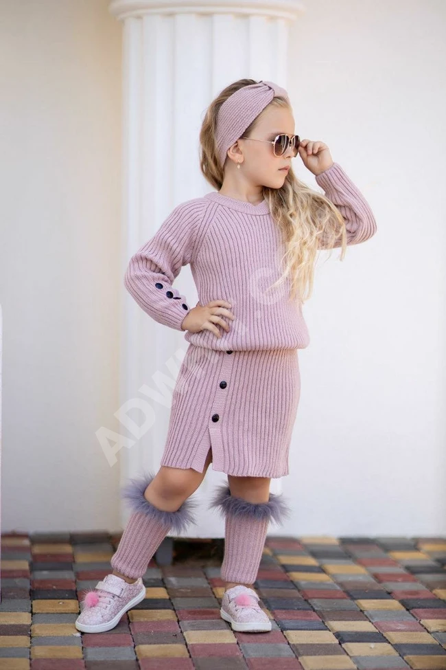 طقم بناتي اربع قطع