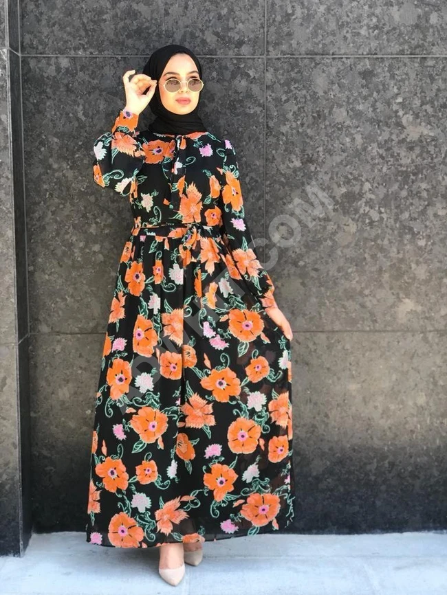 فستان طويل للمحجبات