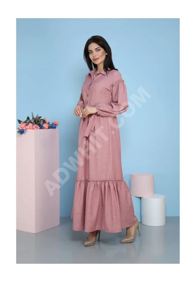 فستان طويل مناسب للحجاب