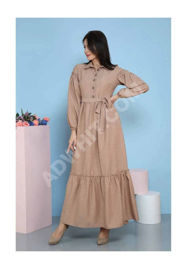 فستان طويل مناسب للحجاب