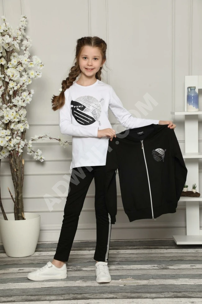 بيجاما بناتي ثلاث قطع