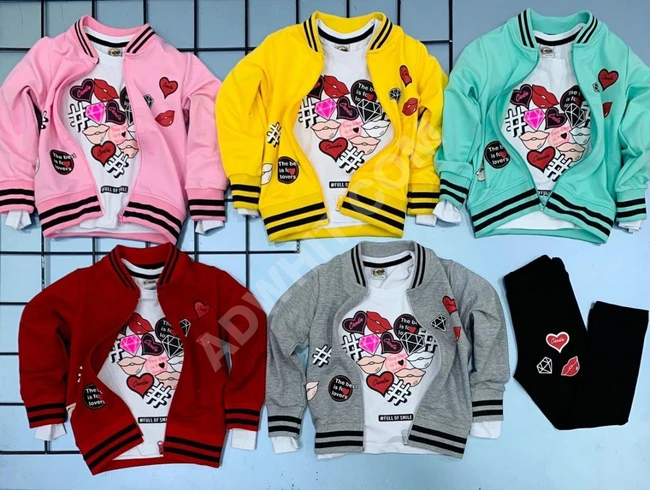 بيجاما بناتي بألوان متعددة