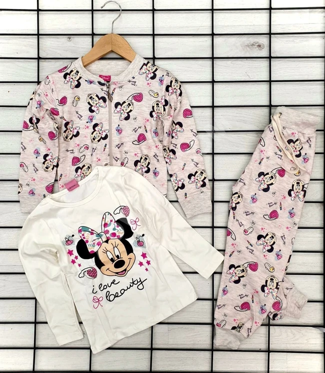 بيجاما بناتي ثلاث قطع 