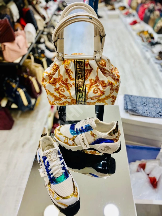 حذاء سبور نسائي مع حقيبة 