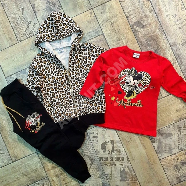 بيجاما بناتي ثلاث قطع