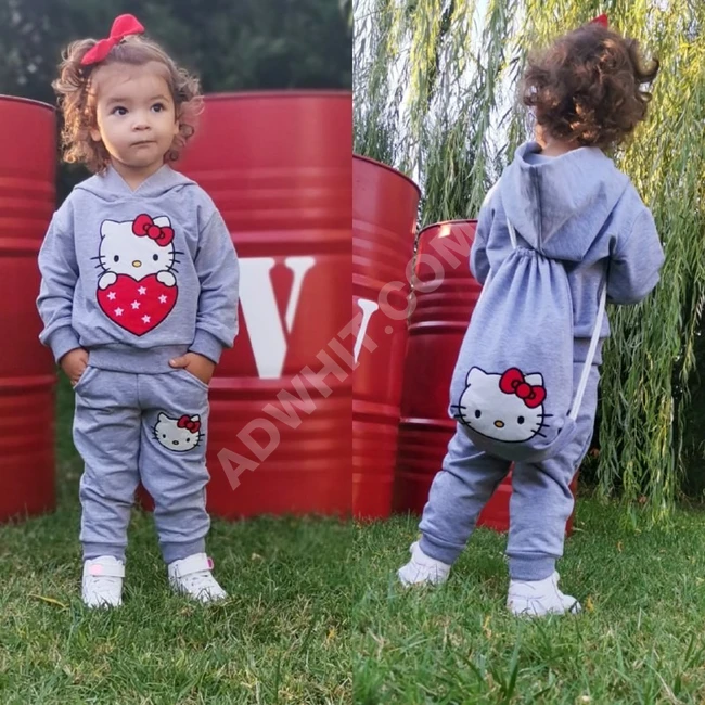 بيجاما بناتي مع حقيبة 