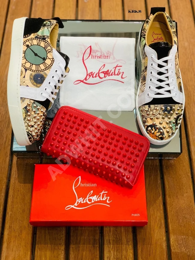 حذاء نسائي مع جزدان نسائي