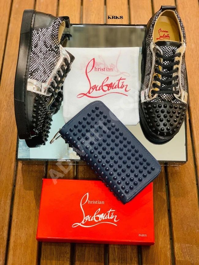 حذاء نسائي مع جزدان نسائي