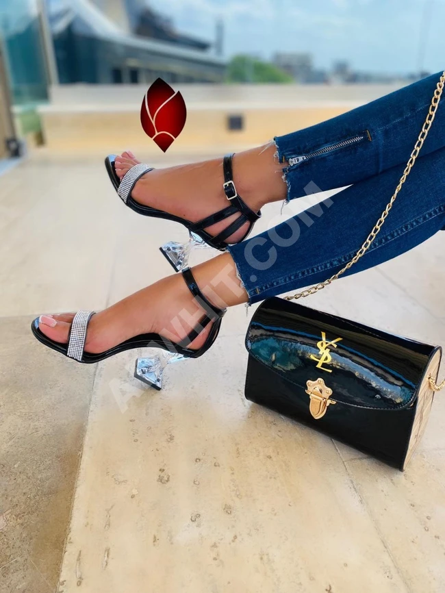 طقم حذاء مع حقيبة نسائي