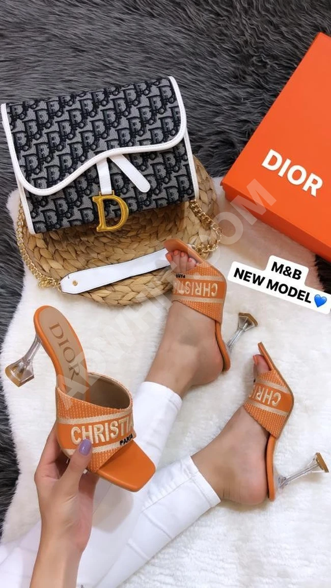 طقم حذاء مع حقيبة نسائية