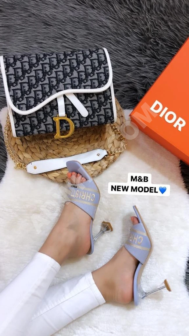 طقم حذاء مع حقيبة نسائية