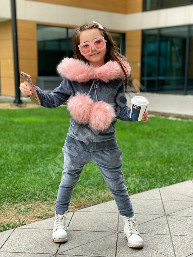 بيجاما بناتي مخمل