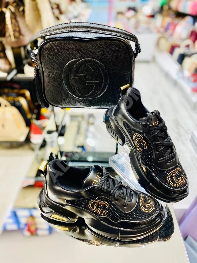 طقم حذاء سبور مع حقيبة نسائي