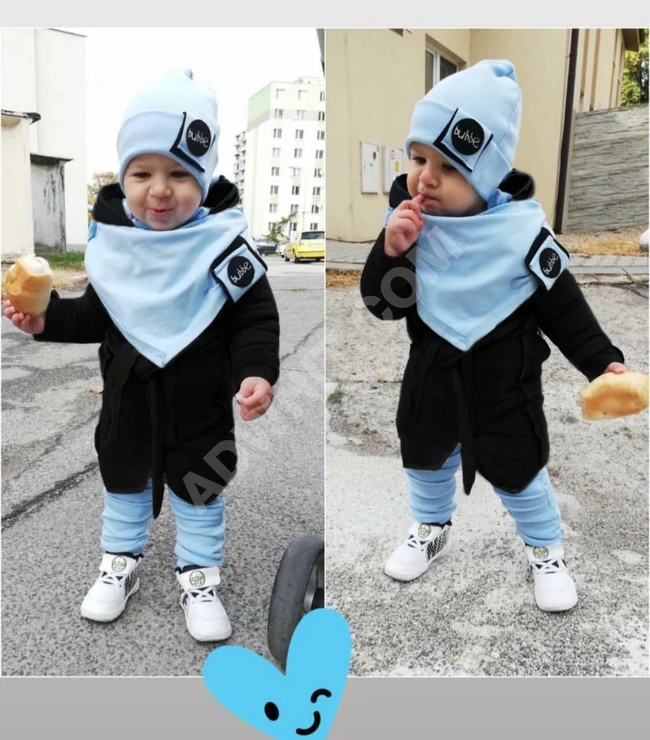 طقم ولادي اربع قطع