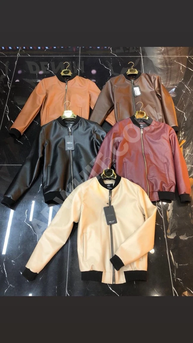 جاكيت جلد رجالي 