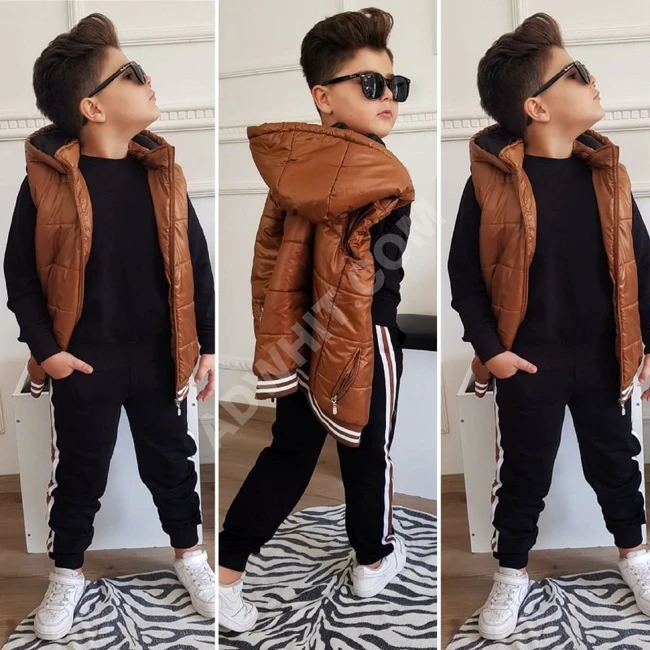 طقم ولادي ثلاث قطع