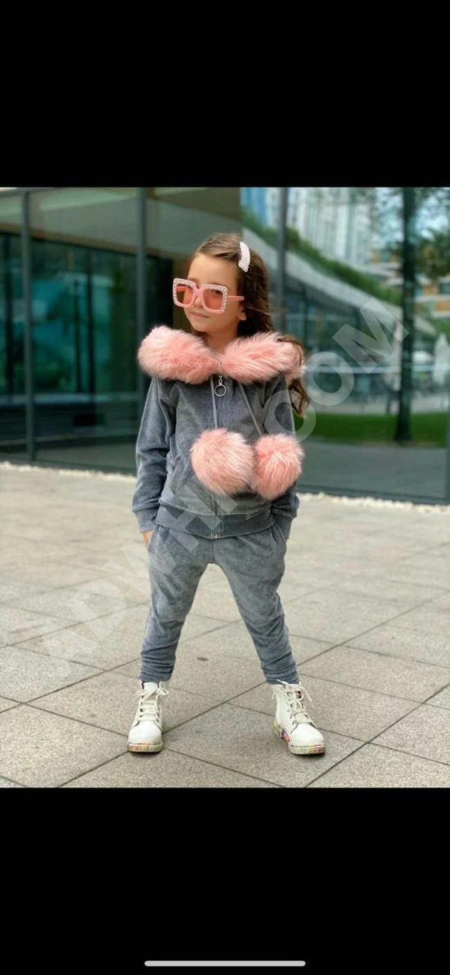 بيجاما مخمل بناتي