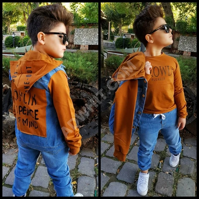 طقم ثلاث قطع ولادي