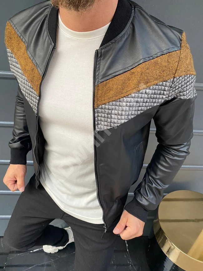 جاكيت جلد رجالي 