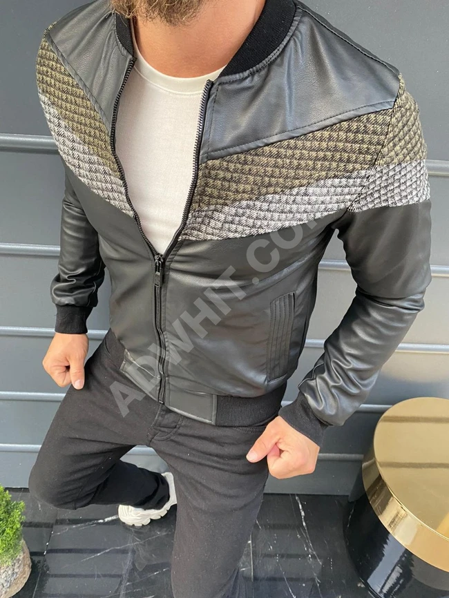 جاكيت جلد رجالي 